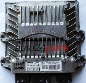 CALCULATEUR MOTEUR CITROEN C2 1.4 HDI 5WS40174B-T, SW9655939280, SW 9655939280, HW9647568180, HW 9647568180