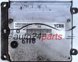 MOTORSTEUERGERÄT ECU STEUERGERAT OPEL VECTRA SIGNUM 2.2 Z22SE 12571663 AK YCBN, 12571663AK