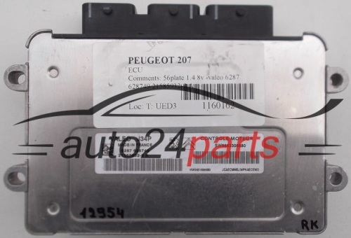 MOTORSTEUERGERÄT ECU STEUERGERAT PEUGEOT 207 1.4 VALEO J34P, 21585932-9 A