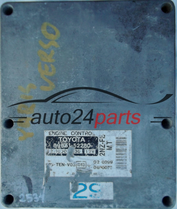 KOMPUTER STEROWNIK SILNIKA TOYOTA VERSO 1.3 89661-52280 2NZ-FE