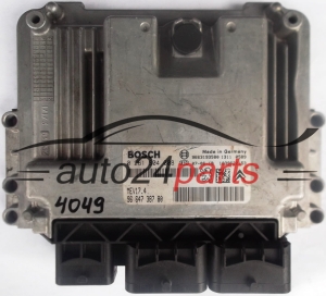 MOTORSTEUERGERÄT ECU STEUERGERAT PEUGEOT 207 1.6 BOSCH 0261S04008, 0 261 S04 008, 9664738780, 96 647 387 80, 9663193580, 1039S22153