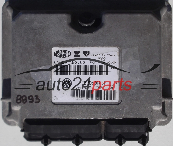 MOTORSTEUERGERÄT ECU STEUERGERÄT VW VOLKSWAGEN POLO LUPO 1.4 036906014BT, 036 906 014 BT, 61600.492.02, IAW4CV.V4