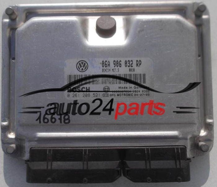 MOTORSTEUERGERÄT ECU STEUERGERÄT SEAT IBIZA CUPRA 1.8 TURBO BOSCH 0 261 208 521, 0261208521, 06A 906 032 RP, 06A906032RP