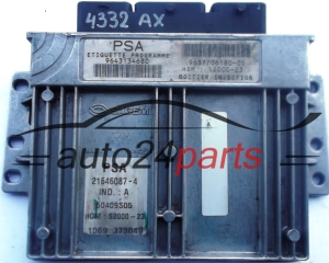 ECU CENTRALITA DE MOTOR PEUGEOT 206 1.4 SAGEM 21646087-4 9643134680 9637706180-05 HOM; S2000-23 50409S05