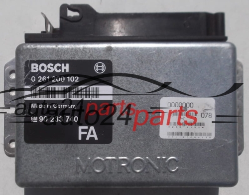 MOTORSTEUERGERÄT ECU STEUERGERAT OPEL OMEGA 2.0 C20SE BOSCH 0 261 200 102, 0261200102, GM 90 233 740 FA, 90233740