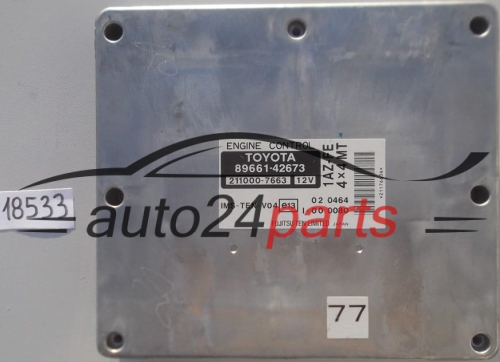 KOMPUTER STEROWNIK SILNIKA TOYOTA RAV4 2.0 VVTi 1AZ-FE FUJITSU 2110007663, 211000-7663 8966142673, 89661-42673