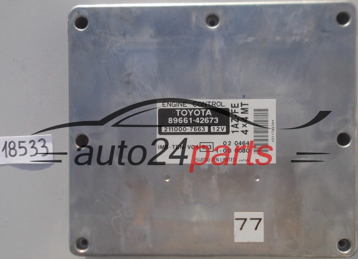 KOMPUTER STEROWNIK SILNIKA TOYOTA RAV4 2.0 VVTi 1AZ-FE FUJITSU 2110007663, 211000-7663 8966142673, 89661-42673