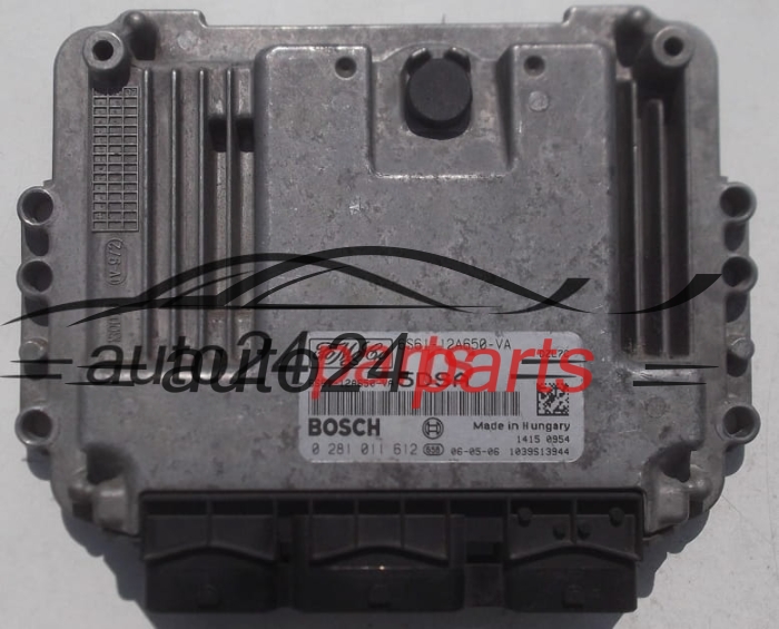 MOTORSTEUERGERÄT ECU STEUERGERAT FORD  1.6 TDI BOSCH 0 281 011 612, FoMoCo 6S61-12A650-VA,  5DSA