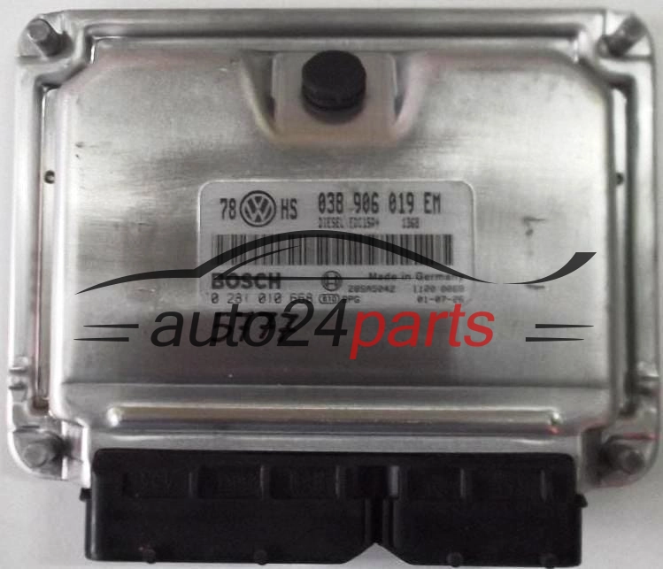 KOMPUTER STEROWNIK SILNIKA VW VOLKSWAGEN PASSAT 1.9 TDI BOSCH 0 281 010 668, 0281010668, 038 906 019 EM, 038906019EM
