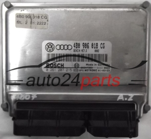 MOTORSTEUERGERÄT ECU STEUERGERÄT AUDI A4 A6 VW VOLKSWAGEN PASSAT 1.8T 1.8 TURBO 4B0906018CG, 4B0 906 018 CG, BOSCH 0261207215, 0 261 207 215