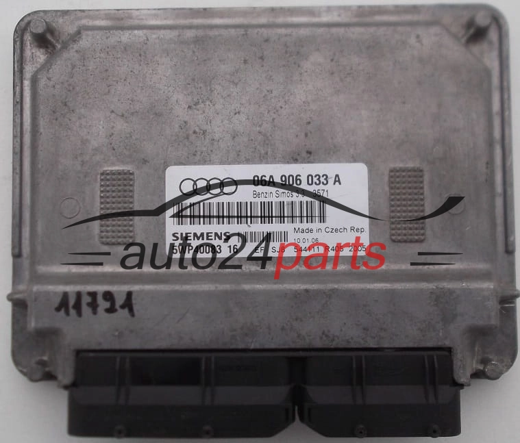 KOMPUTER STEROWNIK SILNIKA AUDI A3 VW POLO 1.6 06A 906 033 A, 06A906033A, 5WP40083 16, 5WP4008316