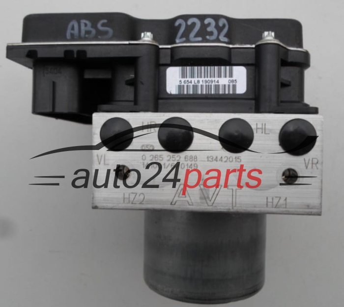 POMPE HYDRAULIQUE ET CALCULATEUR d'ABS OPEL CORSA D BOSCH 0 265 252 688, 13442015