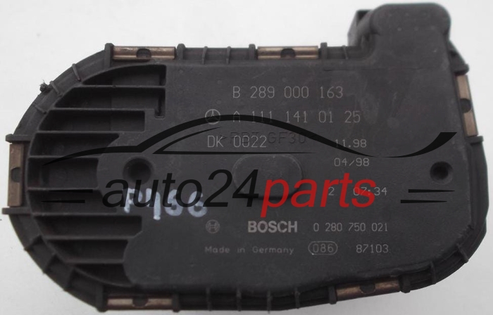 DROSSELKLAPPE MERCEDES BOSCH 0 280 750 021, 0280750021, A 111 141 01 25, A1111410125, B 289 000 163, B289000163