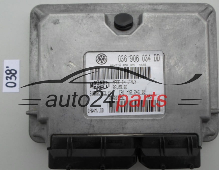 KOMPUTER STEROWNIK SILNIKA VW VOLKSWAGEN POLO 1.4 BBY 036906034DD, 036 906 034 DD, 6160066309, 61600.663.09, BENZIN 4MV 005 4963 IAW4MV.DD