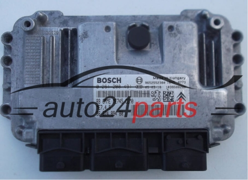 MOTORSTEUERGERÄT ECU STEUERGERÄT CITROEN C4 1.6 BOSCH 0261208491, 9657489480