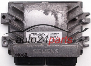 MOTORSTEUERGERÄT ECU STEUERGERAT RENAULT CLIO 1.4, SIEMENS S110140000 A, S110140000A, EMS3132, 8200298164, 8200298162 
