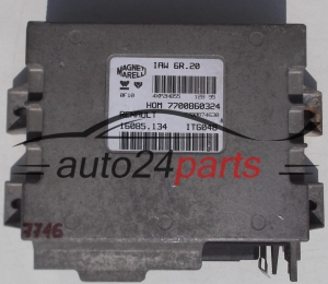 MOTORSTEUERGERÄT ECU STEUERGERAT RENAULT TWINGO 1.2, MAGNETI MARELLI IAW 6R.20, IAW6R20, 7700860324, 7700874630, 16085.134, 16085134