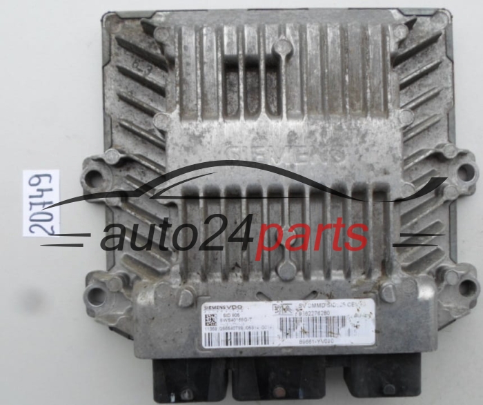 KOMPUTER STEROWNIK SILNIKA CITROEN PEUGEOT 1.4 HDI SIEMENS VDO 5WS40168G-T, 5WS40168GT, 9662276280, SID805