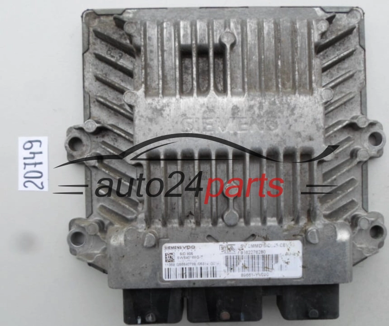 KOMPUTER STEROWNIK SILNIKA CITROEN PEUGEOT 1.4 HDI SIEMENS VDO 5WS40168G-T, 5WS40168GT, 9662276280, SID805