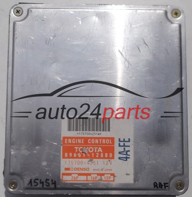 KOMPUTER STEROWNIK SILNIKA TOYOTA COROLLA DENSO 175700-4251, 1757004251, 89661-12880, 8966112880