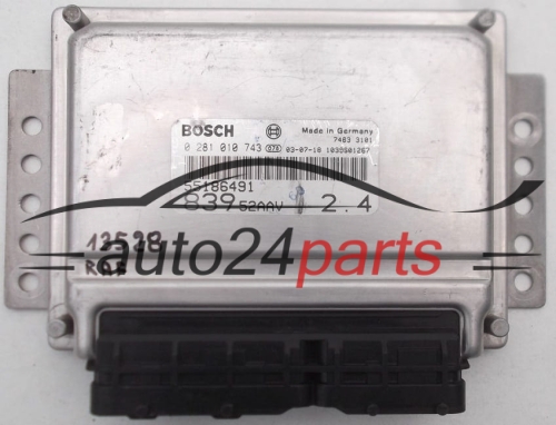 KOMPUTER STEROWNIK SILNIKA FIAT LANCIA LYBRA BOSCH 0 281 010 743, 0281010743, 55186491, 73501145 - 13528, 13714