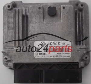 MOTORSTEUERGERÄT ECU STEUERGERÄT SKODA SUPERB 1.9 TDI BOSCH 0 281 014 111, 0281014111, 03G 906 021 QM, 03G906021QM, 03G906021AN, EDC16U34 