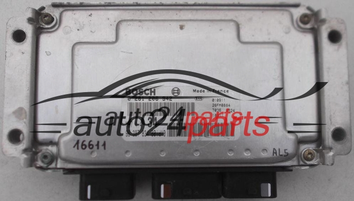 CALCULATEUR MOTEUR PEUGEOT 206 1.6 BOSCH 0 261 206 942, 0261206942, 96 387 834 80 id10, 9638783480 id10, ME7.4.4 34
