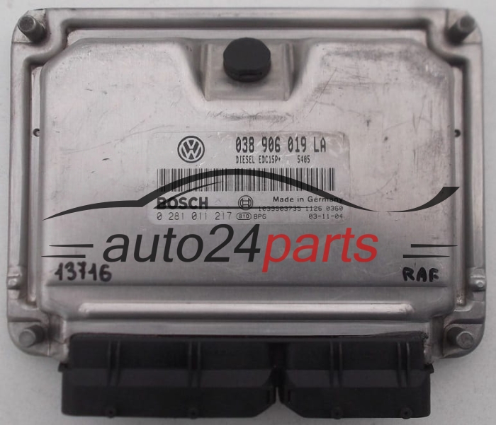 KOMPUTER STEROWNIK SILNIKA SKODA FABIA VW VOLKSWAGEN POLO 1.9 TDI 038906019LA