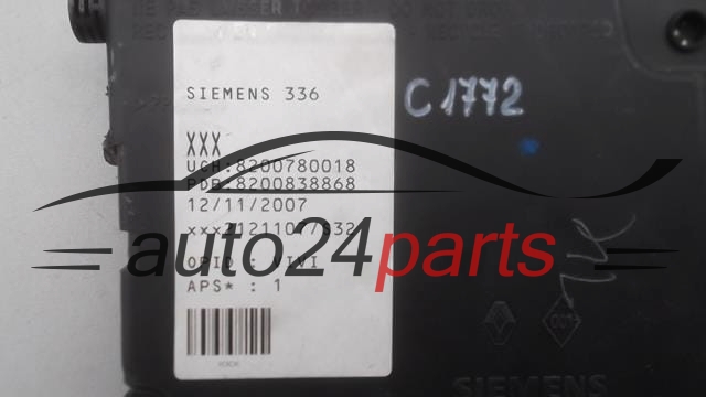 CENTRALKA MODUL STEROWNIK RENAULT MEGANE SCENIC SIEMENS 336, 8200780018, 8200838868