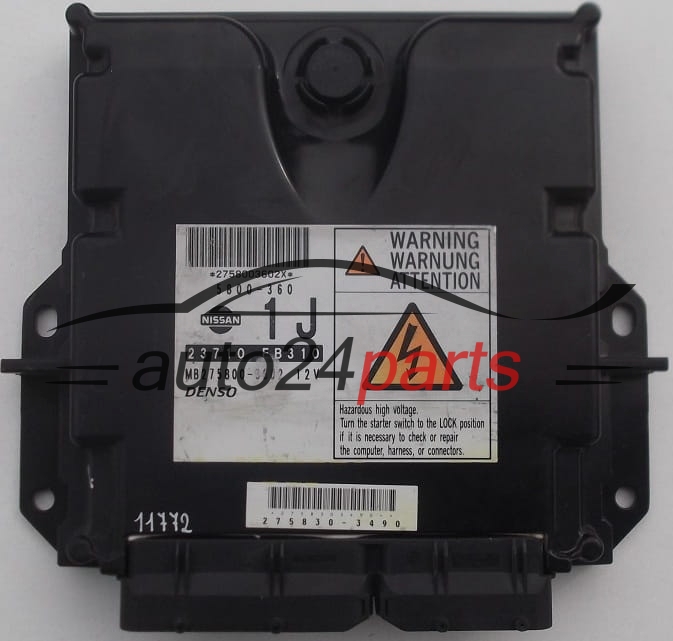 CALCULATEUR MOTEUR NISSAN NAVARA 2.5 DCI 23710 EB310, 23710EB310, MB275800-3602, 2758003602