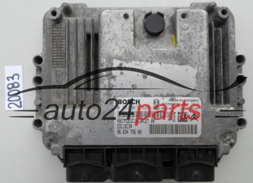 KOMPUTER STEROWNIK SILNIKA PEUGEOT 206 1.4 HDI BOSCH 0 281 012 528, 0281012528, 96 634 756 80, 9663475680, 9657699480 EDC16C34 
