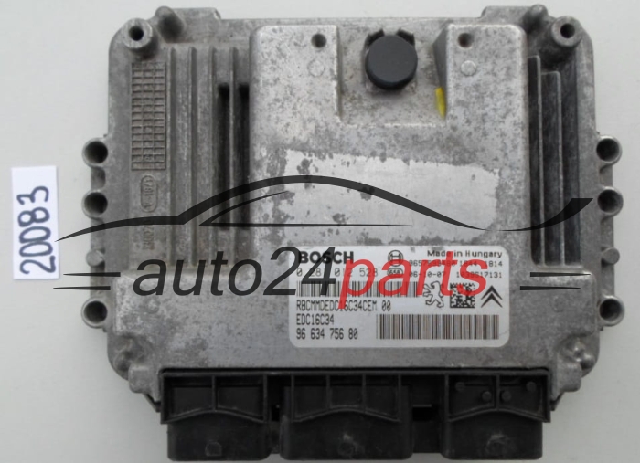 KOMPUTER STEROWNIK SILNIKA PEUGEOT 206 1.4 HDI BOSCH 0 281 012 528, 0281012528, 96 634 756 80, 9663475680, 9657699480 EDC16C34 