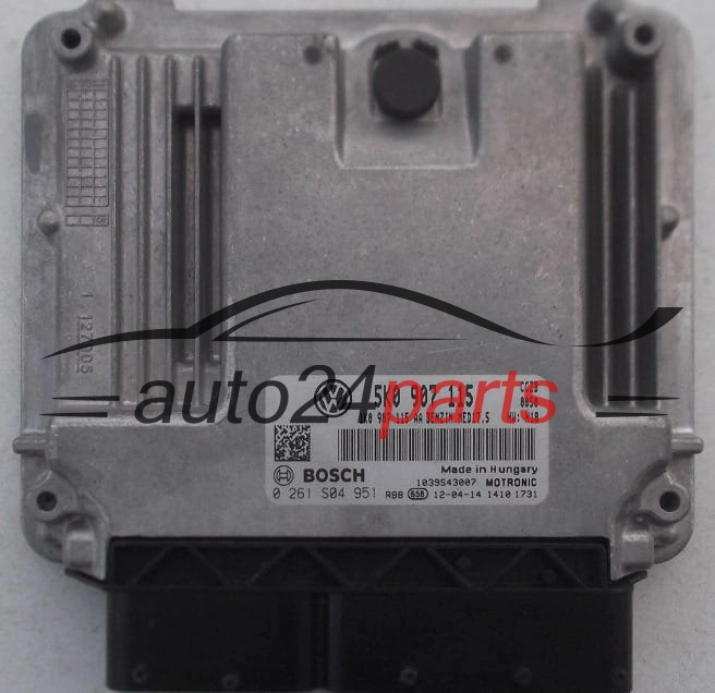 CALCULATEUR MOTEUR VOLKSWAGEN GOLF BOSCH 0 261 S04 951,  5K0 907 115