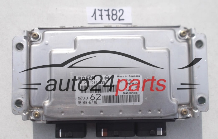 KOMPUTER STEROWNIK SILNIKA CITROEN C2 1.6 BOSCH 0 261 207 999, 0261207999, 96 503 477 80, 9650347780, 9648002280, ME7.4.4 62