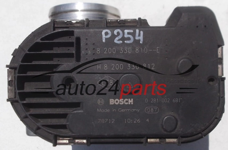 PRZEPUSTNICA POWIETRZA RENAULT NISSAN OPEL BOSCH 0 281 002 681, 8 200 330 810 E, H 8 200 330 812