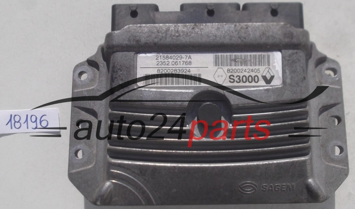 KOMPUTER STEROWNIK SILNIKA RENAULT MEGANE SCENIC SAGEM 21584029-7A, 215840297A, 8200283924, 8200242405