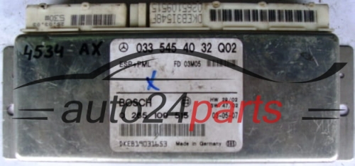 STEUERGERAT ABS ESP+PML MERCEDES W211 A0335454032, 0335454032, A 033 545 40 32, BOSCH 0265109515, 0 265 109 515