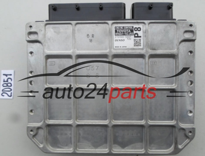 MOTORSTEUERGERÄT ECU STEUERGERAT TOYOTA 89661-42J40, 8966142J40, 275900-5001, 2759005001