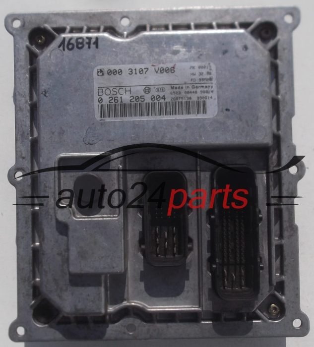 CALCULATEUR MOTEUR SMART FORTWO 0.6 BOSCH 0 261 205 004, 0261205004, 000 3107 V006, 0003107V006