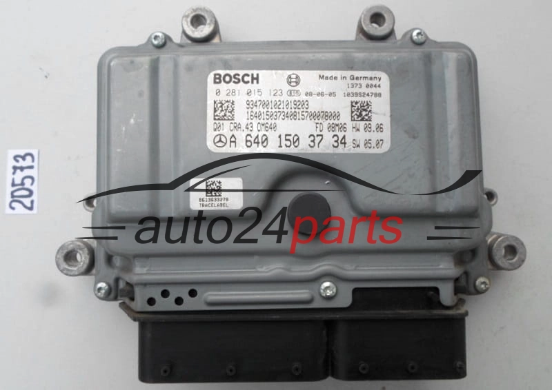 KOMPUTER STEROWNIK SILNIKA MERCEDES 2.0 CDI BOSCH 0 281 015 123, 0281015123, A 640 150 37 34, A6401503734, CRA.43 