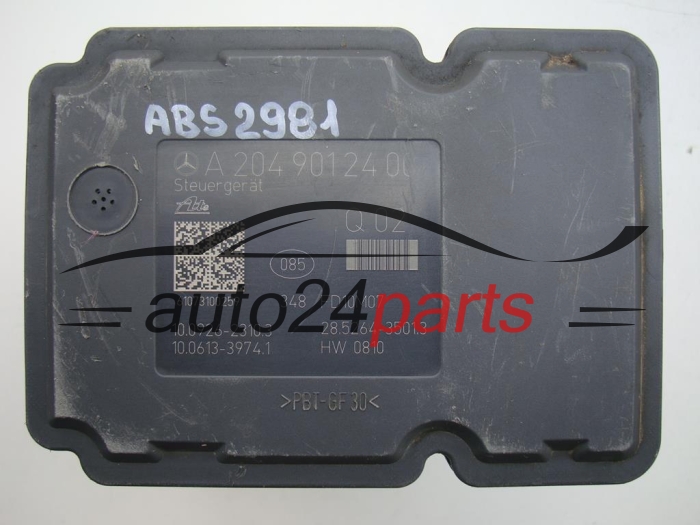 POMPE HYDRAULIQUE ET CALCULATEUR d'ABS MERCEDES W204 A 204 431 19 12, A2044311912, 10.0212-0415.4, 10021204154, A2049012400
