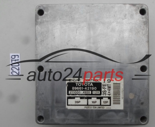 CENTRALITA DE MOTOR TOYOTA 89661-42190, 8966142190, 211000-4920, 2110004920