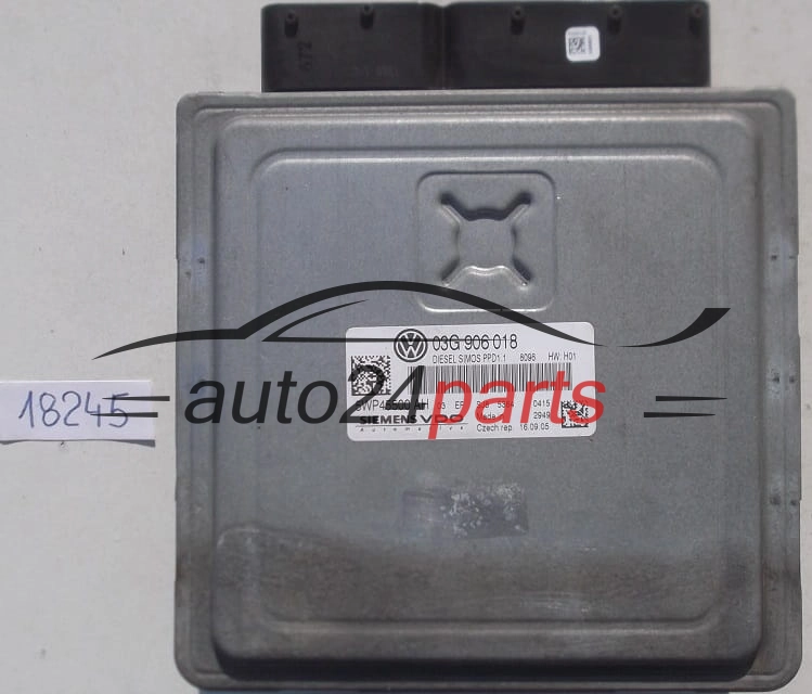KOMPUTER STEROWNIK SILNIKA VOLKSWAGEN PASSAT 2.0 TDI SIEMENS VDO 5WP45500 AH, 5WP45500AH, 03G 906 018, 03G906018, DIESEL SIMOS PPD1.1