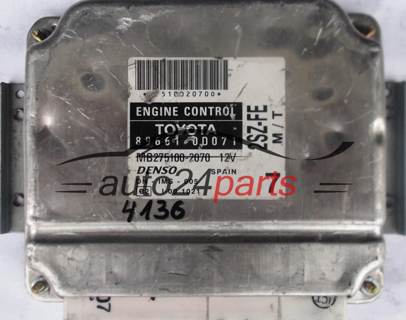 calculateur moteur pour toyota yaris 1.3