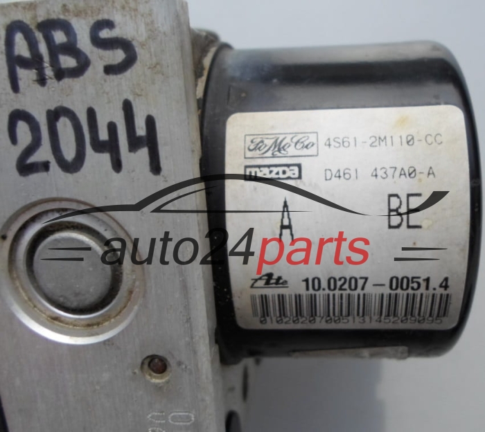 POMPE HYDRAULIQUE ET CALCULATEUR d'ABS FORD FUSION FoMoCo 4S61-2M110-CC,  D461 437A0-A, ATE 10.0207-0051.4