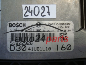 KOMPUTER STEROWNIK SILNIKA FIAT DUCATO 3.0 JTD BOSCH 0 281 014 211, 0281014211, 51822926