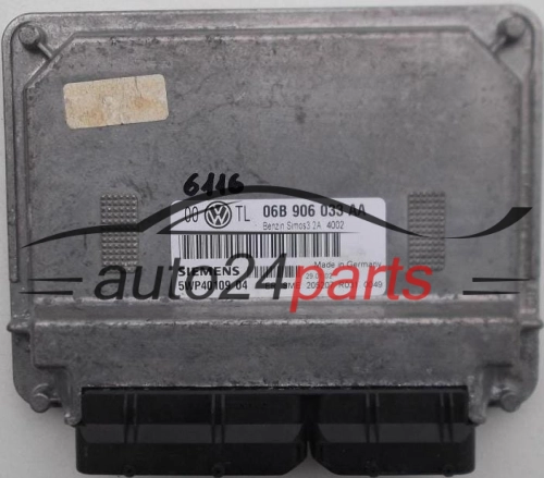 KOMPUTER STEROWNIK SILNIKA VW VOLKSWAGEN PASSAT 2.0 AZM SIEMENS 5WP40109 04, 06B 906 033 AA, 06B906033AA -  6116