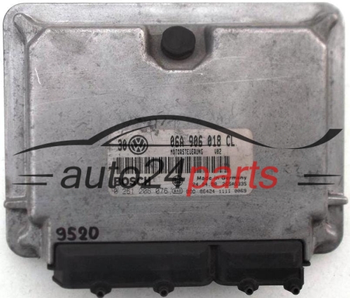 MOTORSTEUERGERÄT ECU STEUERGERÄT VW VOLKSWAGEN GOLF 1.8 06A 906 018 CL, 06A906018CL, BOSCH 0 261 206 076, 0261206076, 26SA5335