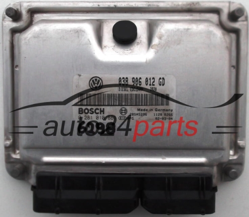 KOMPUTER STEROWNIK SILNIKA SKODA FABIA 1.9 SDI BOSCH 0 281 010 861, 0281010861, 038 906 012 GD, 038906012GD