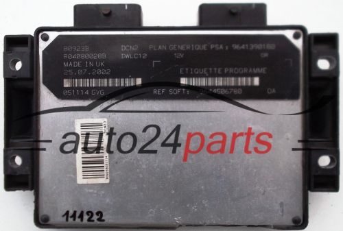 ECU CENTRALITA DE MOTOR CITROEN PEUGEOT LUCAS R04080028B, PSA 9641390180, SOFT 9644506780,DCN2, DWLC12
